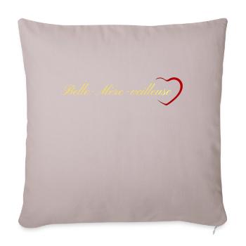 Belle Mère veilleuse - Housse de coussin décorative 45 x 45 cm - taupe clair - Devant