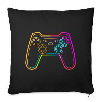 Video Games Sketch - Sofa pillowcase 17,3'' x 17,3'' (45 x 45 cm) - black - Front