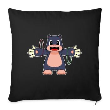 Gymnastique d’entraînement Mole Fitness Hoop - Housse de coussin décorative 45 x 45 cm - noir - Devant