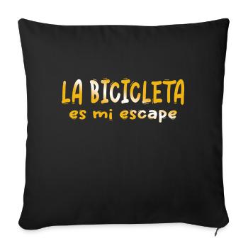Bicycle bicycles bicycle cyclist bike biker mtb 13 - Sofa pillowcase 17,3'' x 17,3'' (45 x 45 cm) - black - Front