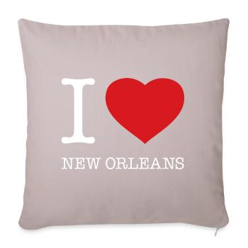 J’ADORE LA NOUVELLE-ORLÉANS - Housse de coussin décorative 45 x 45 cm - taupe clair - Devant