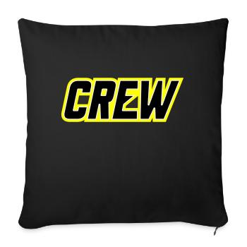 Crew - Sofa pillowcase 17,3'' x 17,3'' (45 x 45 cm) - black - Front