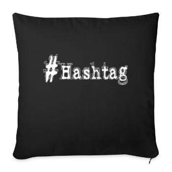 #1 - Housse de coussin décorative 45 x 45 cm - noir - Devant