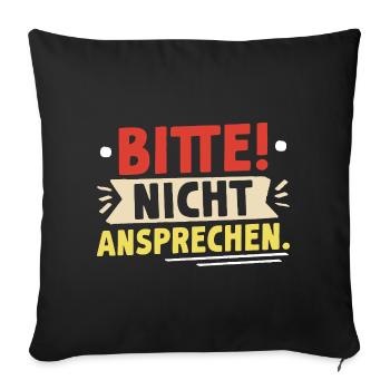 Malle DO NOT TALK Mallorca Party Funny - Sofa pillowcase 17,3'' x 17,3'' (45 x 45 cm) - black - Front