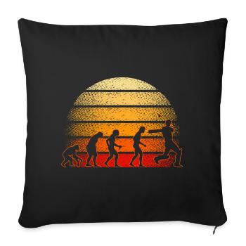 Funny Cricketer Cricket Sports Sayings - Sofa pillowcase 17,3'' x 17,3'' (45 x 45 cm) - black - Front