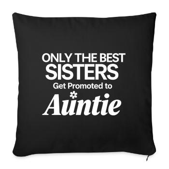 Sœurs de la Promotion de Tante - Housse de coussin décorative 45 x 45 cm - noir - Devant