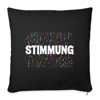MOOD – Confetti Carnival Carnival Shirt - Sofa pillowcase 17,3'' x 17,3'' (45 x 45 cm) - black - Front