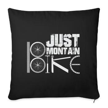 BMX Bicyclette Dire BMX Biker - Housse de coussin décorative 45 x 45 cm - noir - Devant