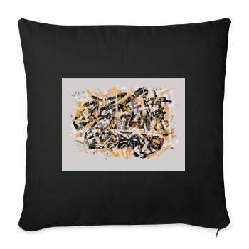 Tag Without a Face - Sofa pillowcase 17,3'' x 17,3'' (45 x 45 cm) - black - Front