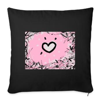 Keep Out - Sofa pillowcase 17,3'' x 17,3'' (45 x 45 cm) - black - Front