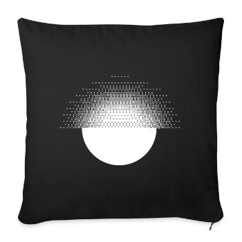 geometric sun design - Sofa pillowcase 17,3'' x 17,3'' (45 x 45 cm) - black - Front