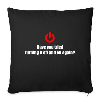 Technical Support IT Technician Technology Gift - Sofa pillowcase 17,3'' x 17,3'' (45 x 45 cm) - black - Front