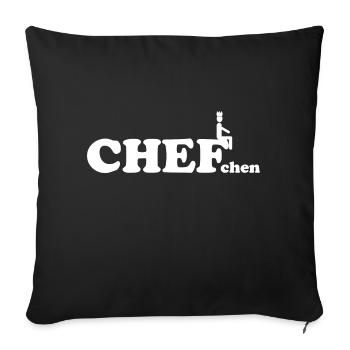 Kleiner Chef Chefchen Büro Team Angestellte Job - Sofakissenbezug 45 x 45 cm - Schwarz - Vorne