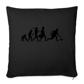 Evolution Of Bowling - Sofakissenbezug 45 x 45 cm - Schwarz - Vorne