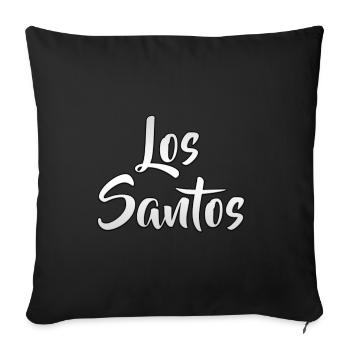 Los Santos - Sofa pillowcase 17,3'' x 17,3'' (45 x 45 cm) - black - Front