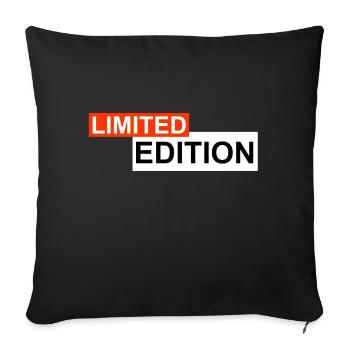 LIMITED EDITION - Sofa pillowcase 17,3'' x 17,3'' (45 x 45 cm) - black - Front