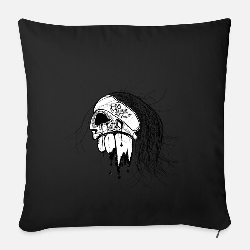 Piratenkopf - Sofakissenbezug 45 x 45 cm - Schwarz