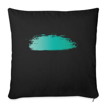 Paint blob splash paint painter gift colorful stroke - Sofa pillowcase 17,3'' x 17,3'' (45 x 45 cm) - black - Front