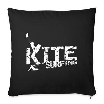 Kit kits de surf - Housse de coussin décorative 45 x 45 cm - noir - Devant