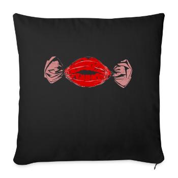 Bonbon - Sofakissenbezug 45 x 45 cm - Schwarz - Vorne