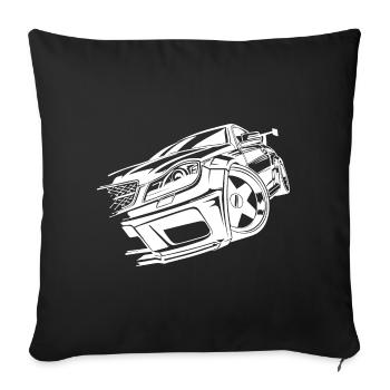 Car Car Lovers Sports Car Racer Driver Drivers - Sofa pillowcase 17,3'' x 17,3'' (45 x 45 cm) - black - Front