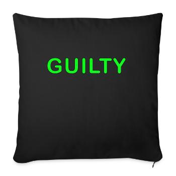 Guilty - Sofakissenbezug 45 x 45 cm - Schwarz - Vorne