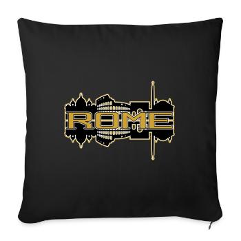 Rome Rome Italy City Skyline Gold Home Love - Sofa pillowcase 17,3'' x 17,3'' (45 x 45 cm) - black - Front