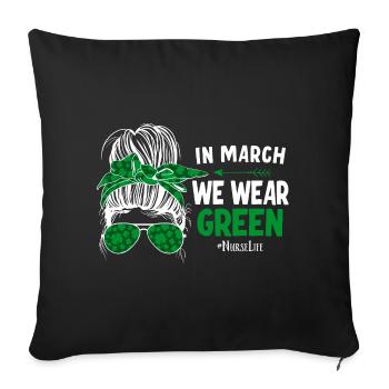 Krankenschwester Nurse Life - Housse de coussin décorative 45 x 45 cm - noir - Devant