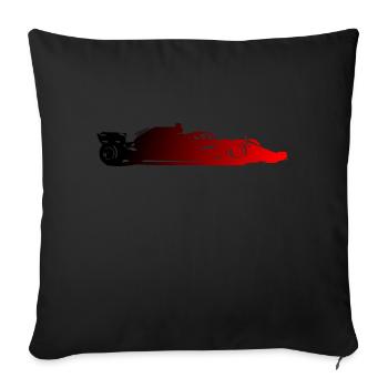 Voiture de course - Housse de coussin décorative 45 x 45 cm - noir - Devant