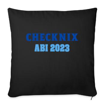 Checknix ABI 2023 - Housse de coussin décorative 45 x 45 cm - noir - Devant