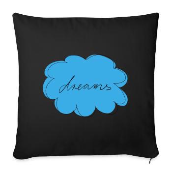 Dreams - Sofakissenbezug 45 x 45 cm - Schwarz - Vorne