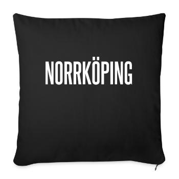 Norrköping - Sofa pillowcase 17,3'' x 17,3'' (45 x 45 cm) - black - Front