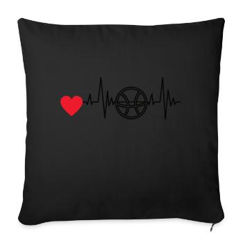 Basketball Lovers Basketball Basketball Club - Sofa pillowcase 17,3'' x 17,3'' (45 x 45 cm) - black - Front