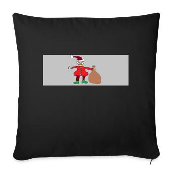 Weinsachtsman but fierce - Sofa pillowcase 17,3'' x 17,3'' (45 x 45 cm) - black - Front