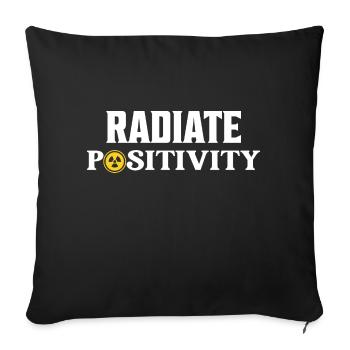 Radiate Positivity Radiology X-Ray Wheel Tech - Sofa pillowcase 17,3'' x 17,3'' (45 x 45 cm) - black - Front