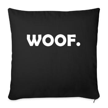 Hund Dog - Sofakissenbezug 45 x 45 cm - Schwarz - Vorne