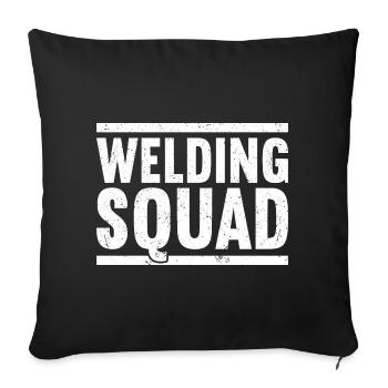 Soudeurs soudeurs - Housse de coussin décorative 45 x 45 cm - noir - Devant