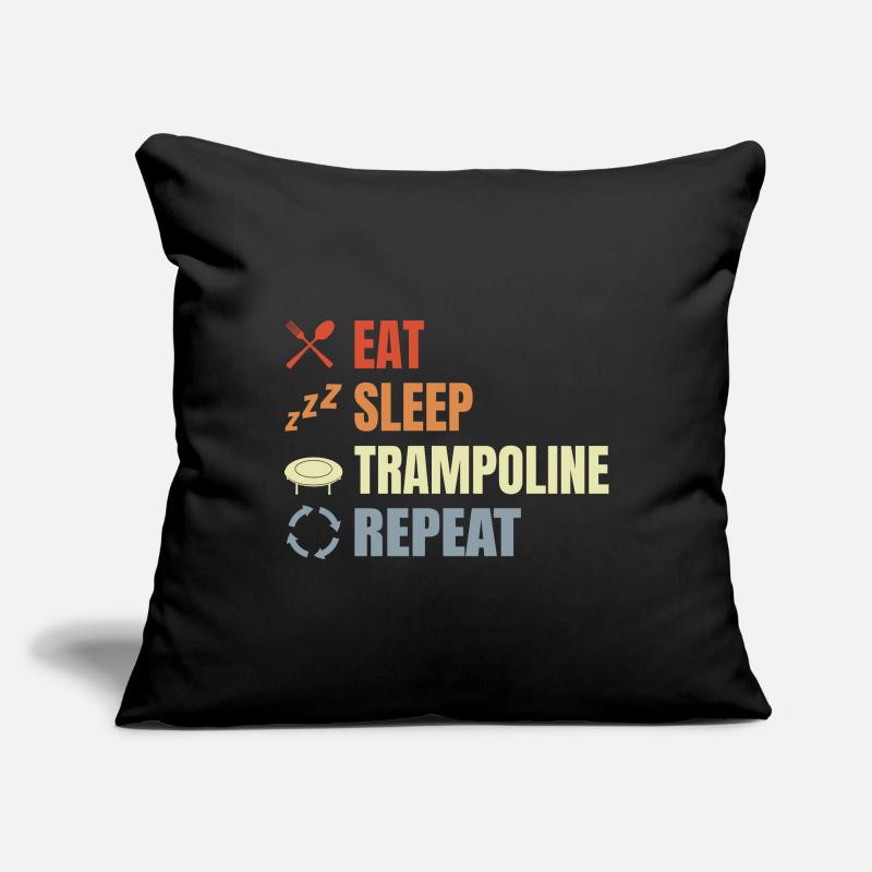 Routine de saut de trampoline Housse de coussin décorative 45 x 45 cm