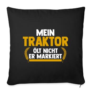 Landwirtschaft Bauer Landwirt - Sofakissenbezug 45 x 45 cm - Schwarz - Vorne