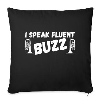Marching Band Mellophone Musician - Sofa pillowcase 17,3'' x 17,3'' (45 x 45 cm) - black - Front