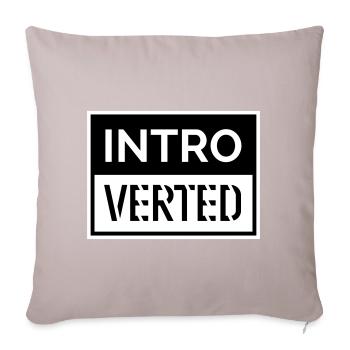 Introverted - Sofa pillowcase 17,3'' x 17,3'' (45 x 45 cm) - light taupe - Front