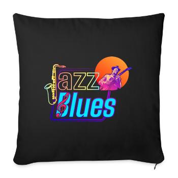 Musique Jazz et Blues | Ressentez la musique - Housse de coussin décorative 45 x 45 cm - noir - Devant