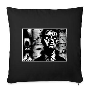 L'agent #2 - Housse de coussin décorative 45 x 45 cm - noir - Devant