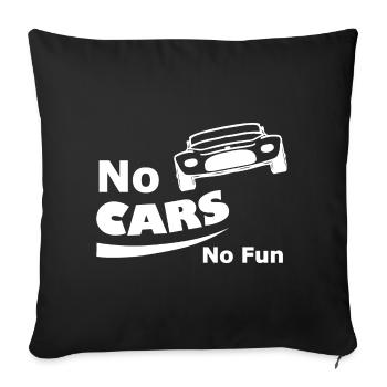 Les drôles de conducteurs - Housse de coussin décorative 45 x 45 cm - noir - Devant
