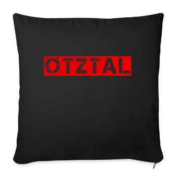 Ötztal - Housse de coussin décorative 45 x 45 cm - noir - Devant