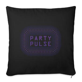 Pulse der Party - Sofakissenbezug 45 x 45 cm - Schwarz - Vorne