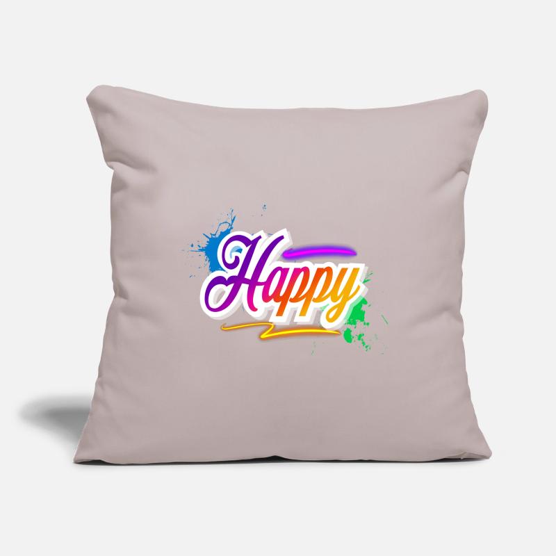 Content Housse de coussin décorative 45 x 45 cm