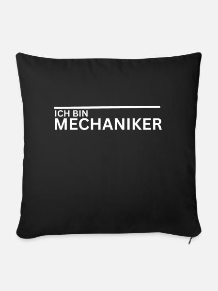 ich bin mechaniker - Sofakissenbezug 45 x 45 cm - Schwarz