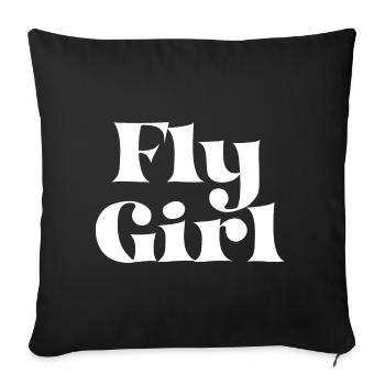 90s 90s Retro Gift - Sofa pillowcase 17,3'' x 17,3'' (45 x 45 cm) - black - Front