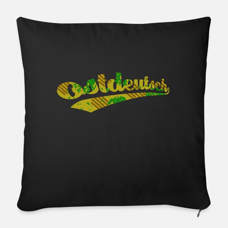 Ostdeutsch Camo Logo - Sofakissenbezug 45 x 45 cm - Schwarz
